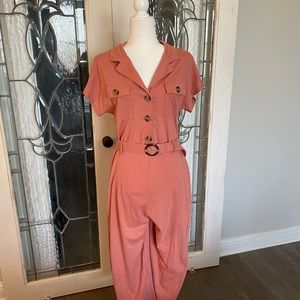Cropped Wide-Leg Jumpsuit
